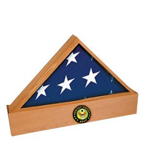 Jefferson Army Oak Flag Case & Urn