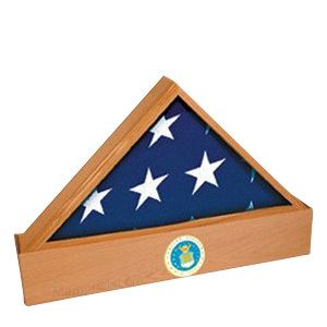Jefferson Air Force Oak Flag Case & Urn