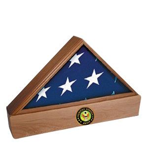 Lincoln Army Walnut Flag Case & Urn