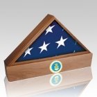 Lincoln Air Force Walnut Flag Case & Urn