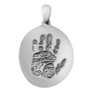 Regular Casing Hand Print 14k White Gold Keepsakes