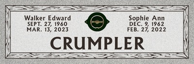 Simplicity Companion Granite Headstone 48 x 14