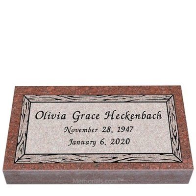 Simplicity Granite Grave Marker 24 x 14