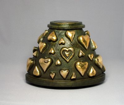 Simplicity Hearts Bronze Cremation Urn