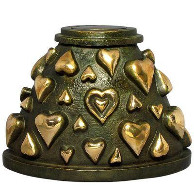 Simplicity Hearts Bronze Cremation Urn
