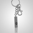 Single Paw Cylinder Keychain Keepsake