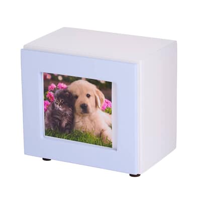 Sky Blue Large Photo Pet Urn