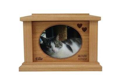 Small Cherry Forever Picture Pet Urn