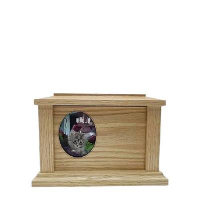 Small Oak Picture Frame Pet Urn