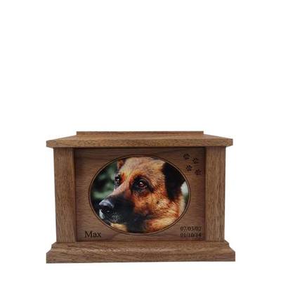 Small Walnut Forever Picture Pet Urn