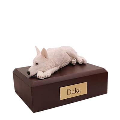 Snow White German Shepherd Medium Dog Urn