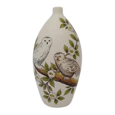 Snowy Owls Cremation Urn