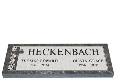 Spiritual Peace Companion Granite Headstone 36 x 12