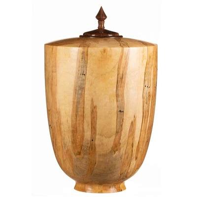 Spotted Maple Wooden Urn