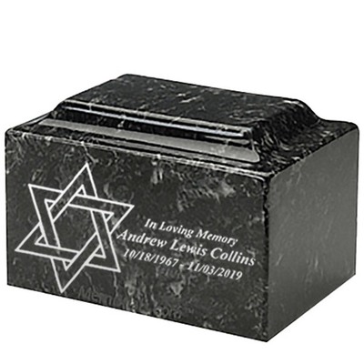 Star of David Marble Urns