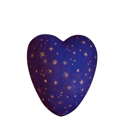 Stars Ceramic Keepsake Heart Urn