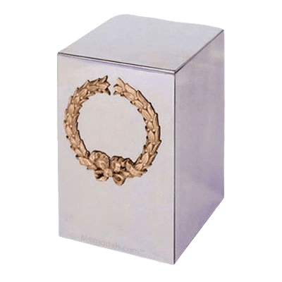 Wreath Steel Cremation Urn