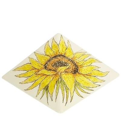 Sunflower Pyramid Ceramic Urn