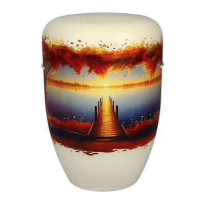 Sunset Lake Biodegradable Cremation Urn