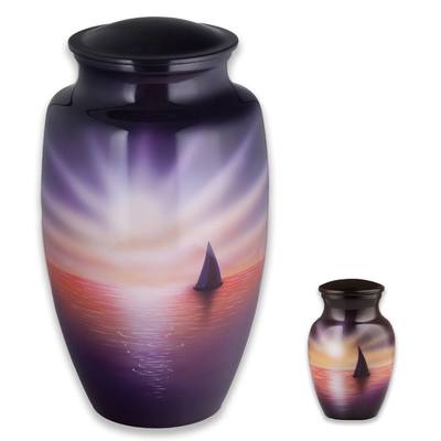 Sunset Sailing Cremation Urns