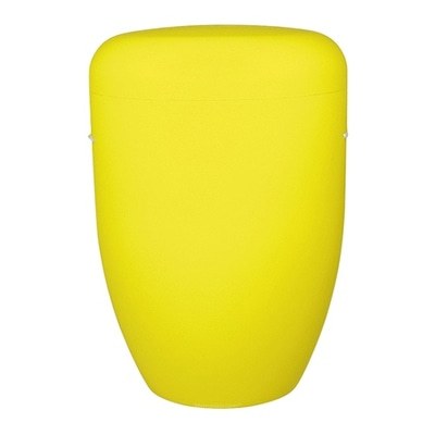 Sunshine Yellow Biodegradable Cremation Urn