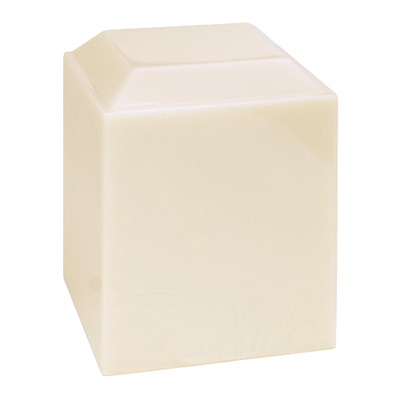 Swan White Cultured Cremation Urn