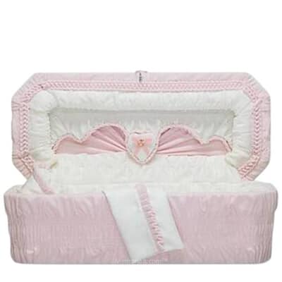 Sweetheart Pink Small Child Casket