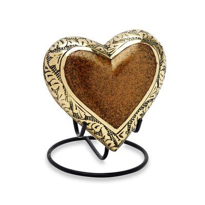 Tasseler Heart Keepsake Urn