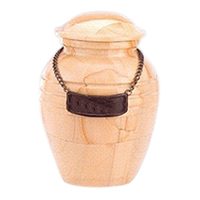 Teakwood Pet Marble Urn