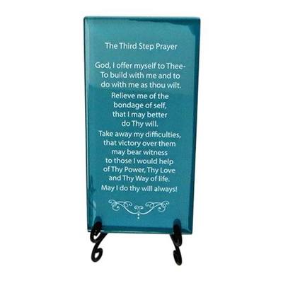 Teal The Third Step Prayer Plaque