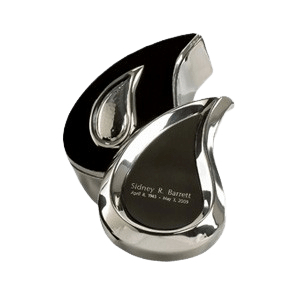 Teardrop Silver Box Cremation Urn