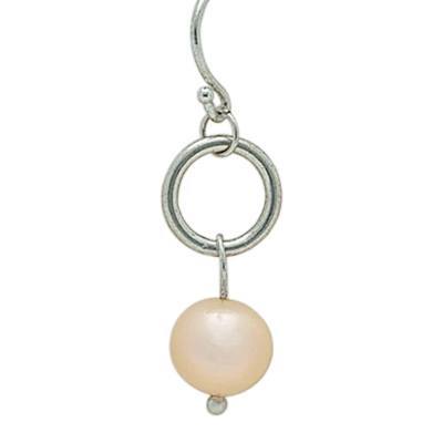 Teardrop Gold Pearl Cremation Earrings