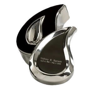 Teardrop Silver Keepsake Cremation Urn