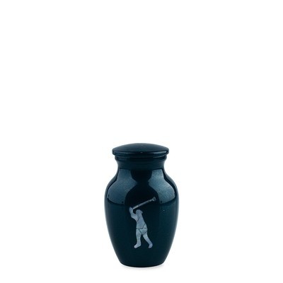 Tee Time Golf Keepsake Metal Urn