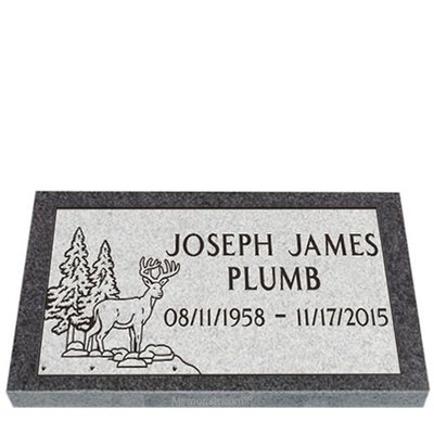 The Hunt Granite Grave Marker 20 x 10