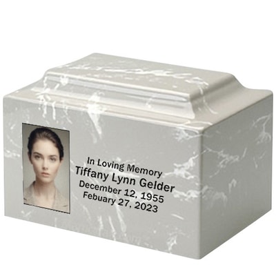 Thunder Marble Photo Urn