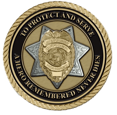 To Protect and Serve Law Enforcement Medium Medallion