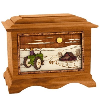 Tractor & Moon Cremation Urns For Two