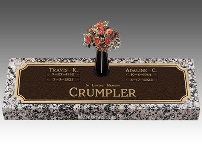 Tranquil Moments Bronze Headstone 36 x 13