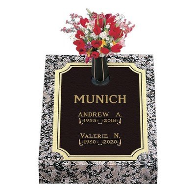 Tranquil Moments Deep Bronze Headstone 24 x 30