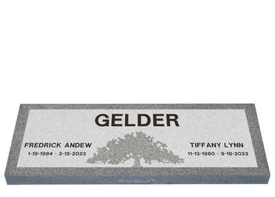 Tree of Life Companion Granite Headstone 36 x 12