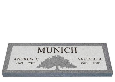 Tree of Life Companion Granite Headstone 36 x 12