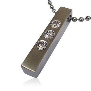 Tri Crystal Cremation Jewelry