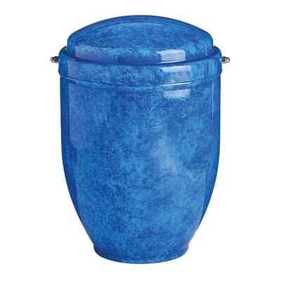 Tribal Blue Cremation Urn