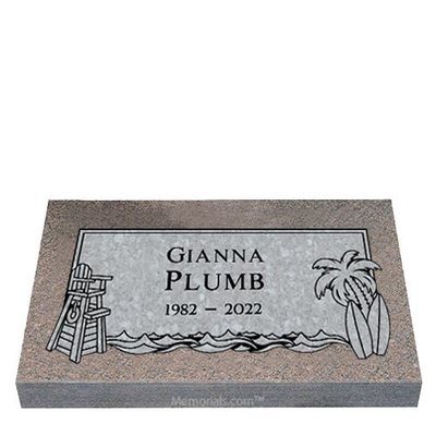 Tropical Oasis Granite Grave Markers 