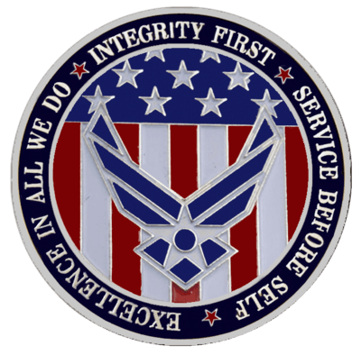 United States Air Force Motto Medallion
