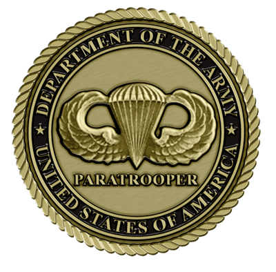 United States Army Paratrooper Small Medallion