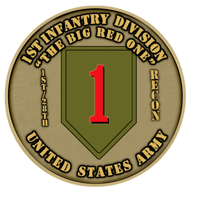 United States Army the Big Red One Medallion