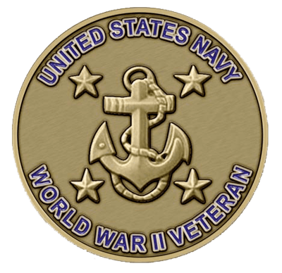 United States Navy WWII Veteran Anchor Medallion