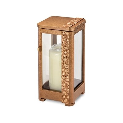 Unity Light Brown Small Grave Marker Candle Lamp